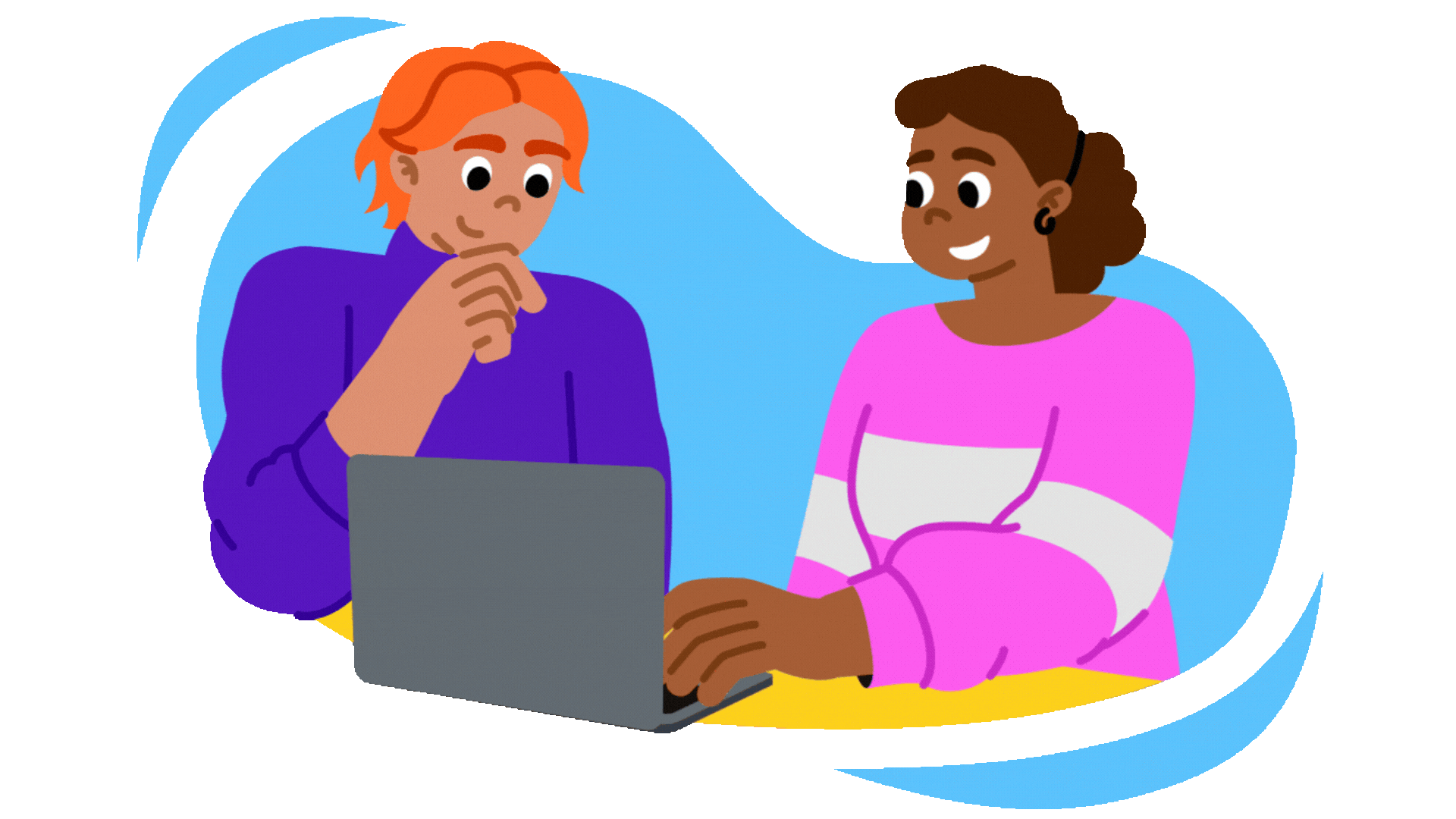 Student and counsellor talking